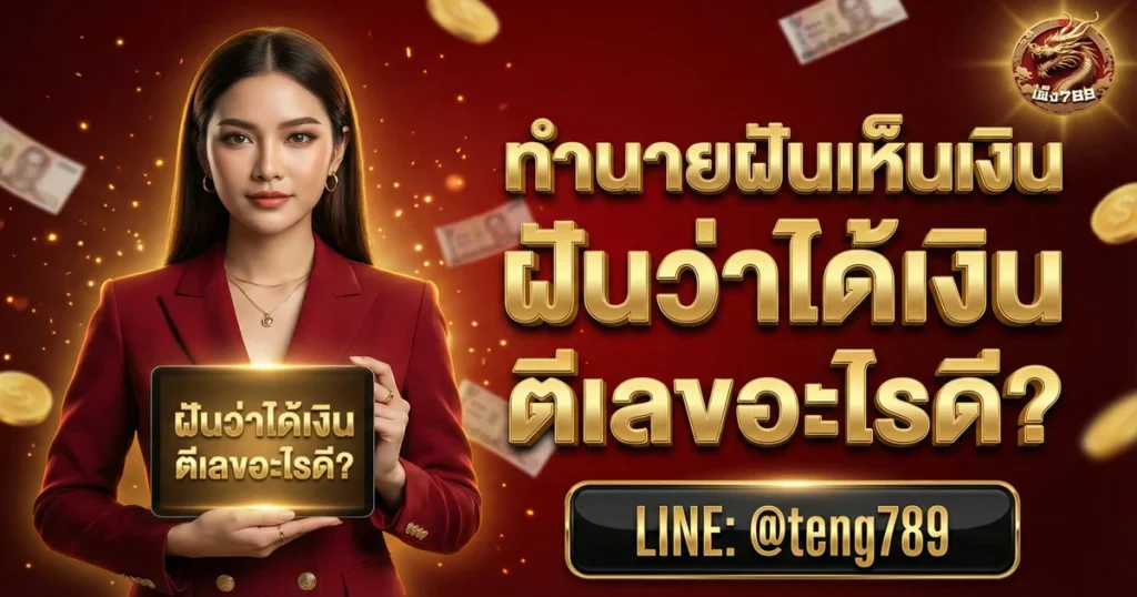 ทำนายฝันเห็นเงิน ฝันว่าได้เงิน ตีเลขอะไรดี